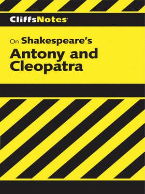 cover image of CliffsNotes on Shakespeare's Antony and Cleopatra